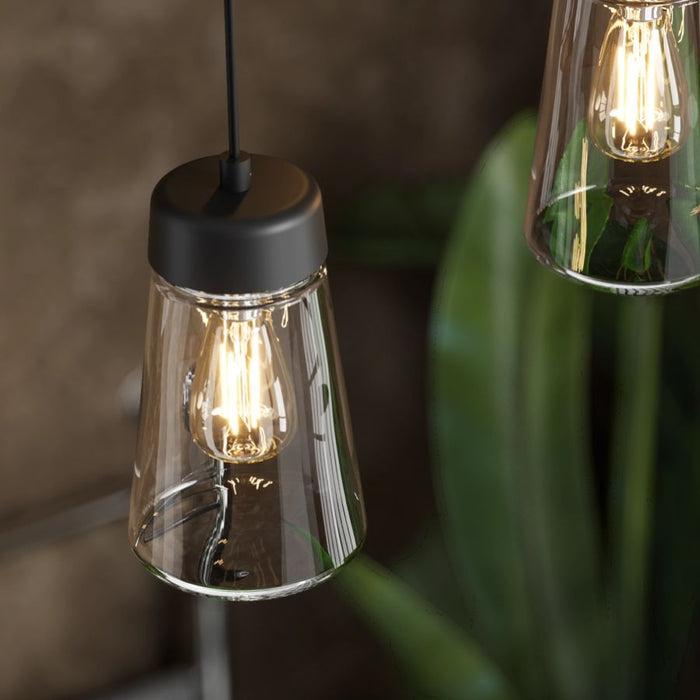HiB Summit LED Bathroom Pendant Lighting - Black - 0761