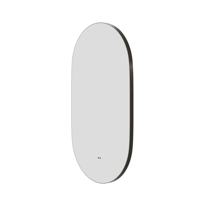 HiB Arcane 50cm Pill Illuminated Frame Bathroom Mirror - Brushed Brass - 79500800