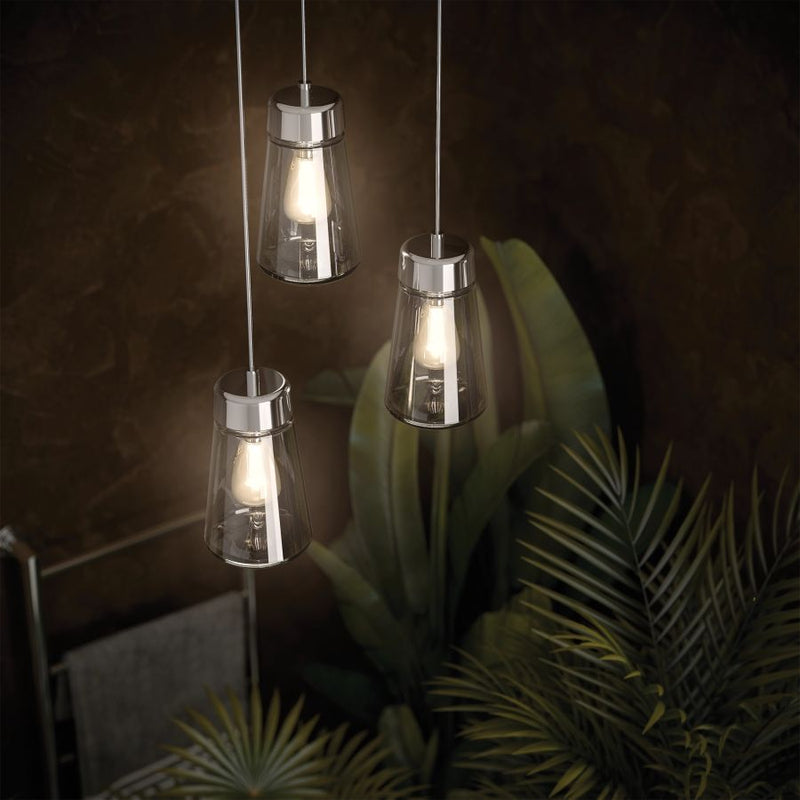 HiB Summit LED Bathroom Pendant Lighting - Chrome - 0760