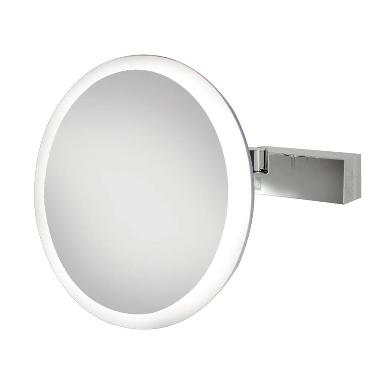 HiB Cirque Illuminated Magnifying Bathroom Mirror - Chrome - 21700