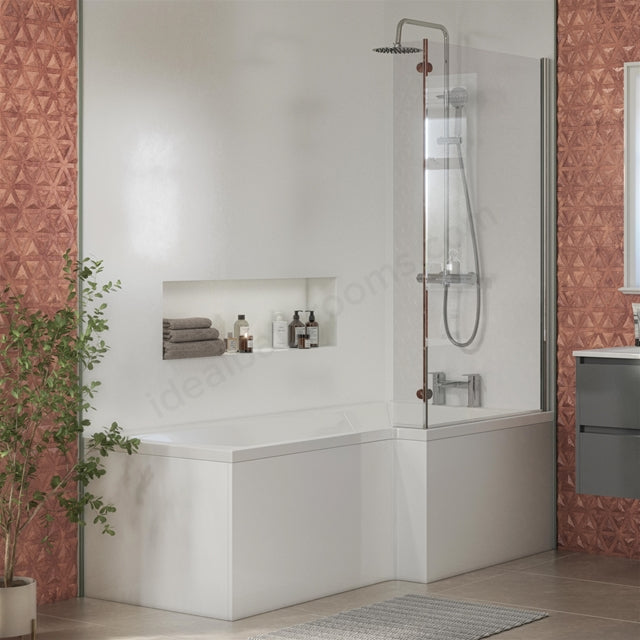 Shell Plus 1700mm x 850mm Right Handed L Shaped Bath