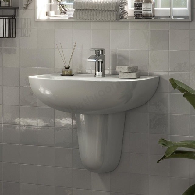 Dune 550mm x 390mm 1 Tap Hole Basin - White