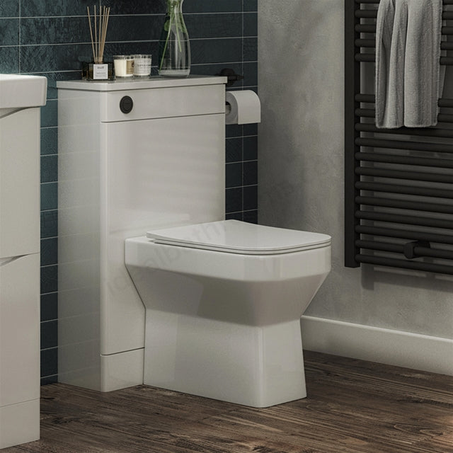Quay Square Sandwich Soft Close Seat  - White