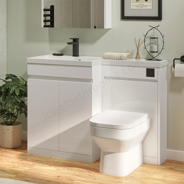 Quay Square Wrapover Soft Close Seat  - White
