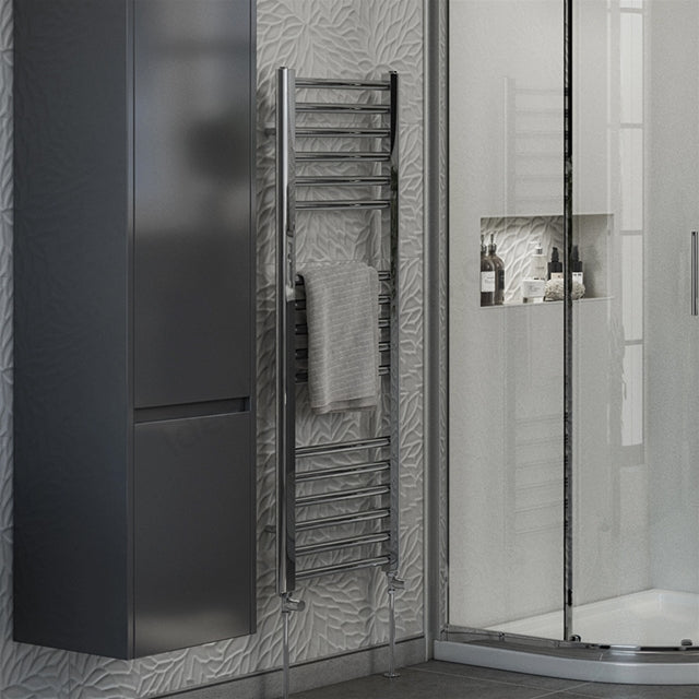 Kelvin Straight 1200 x 400mm Towel Warmer - Chrome