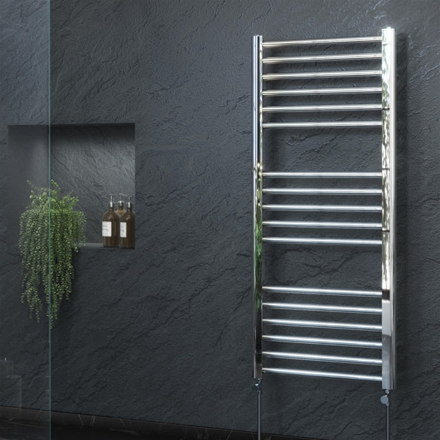 Kelvin Straight 1200 x 500mm Towel Warmer - Chrome