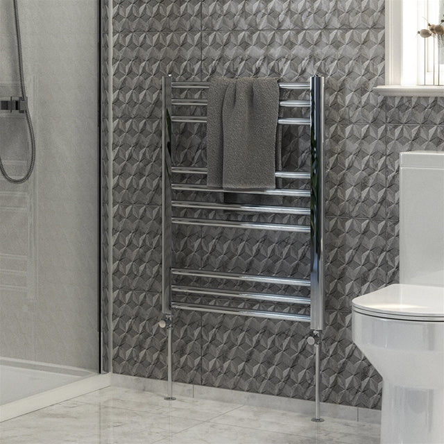 Kelvin Straight 800 x 600mm Towel Warmer - Chrome