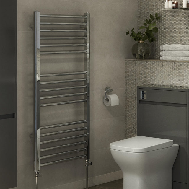Kelvin Straight 1200 x 600mm Towel Warmer - Chrome