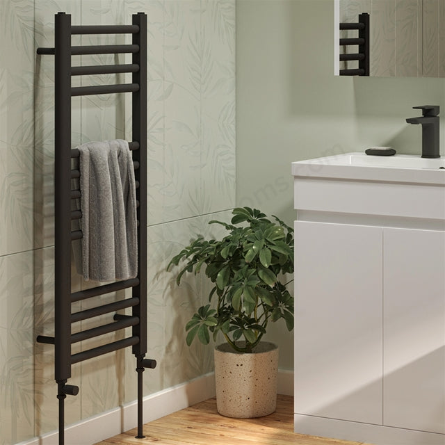 Kelvin Straight 1000 x 400mm Towel Warmer - Anthracite