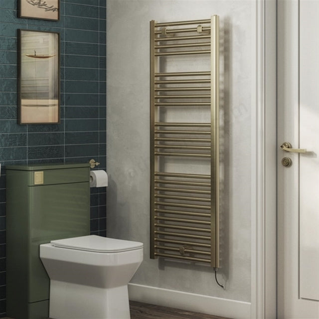 Kelvin Electric 1375 x 480mm Towel Warmer - Brass