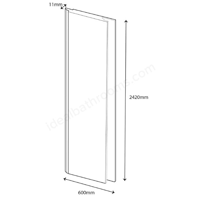 2440mm x 585mm Wall Panel Matt White - PBPW002