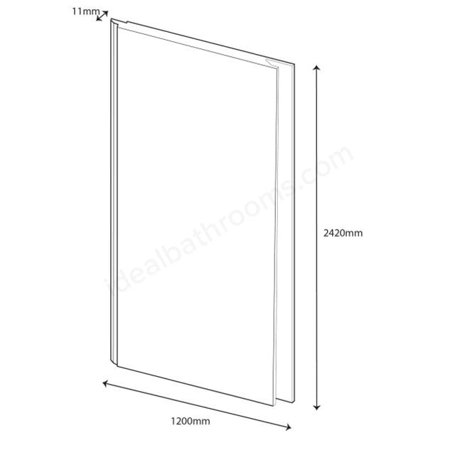 2440mm x 1185mm Wall Panel Light Shale - PBPW005