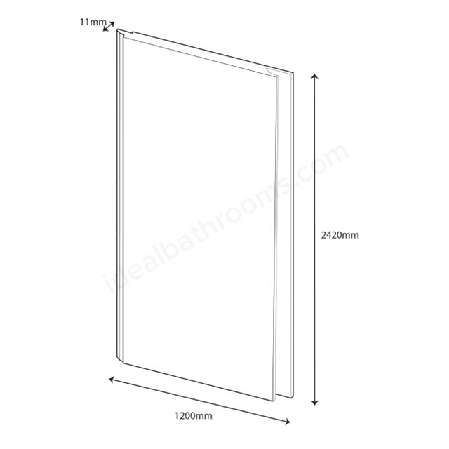 2440mm x 1185mm Wall Panel Carrara Marble - PBPW011