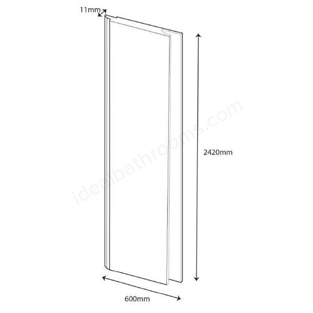 2440mm x 585mm Wall Panel Carrara Marble - PBPW012
