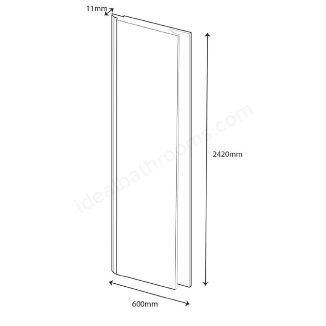 2440mm x 585mm Wall Panel Slate - PBPW016