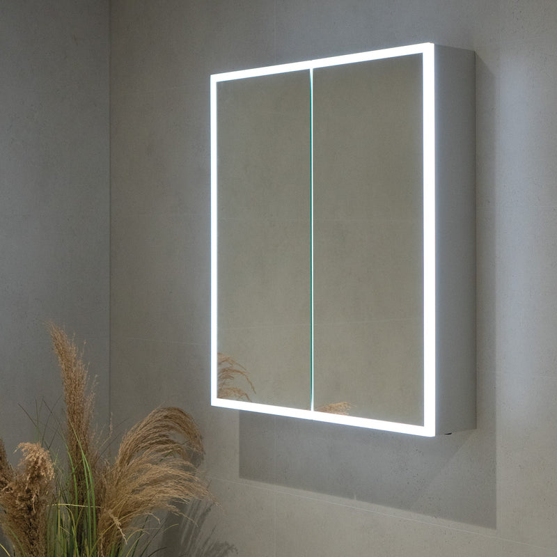 HiB Qubic 50cm Sensor-Activated LED Bathroom Cabinet - 46400