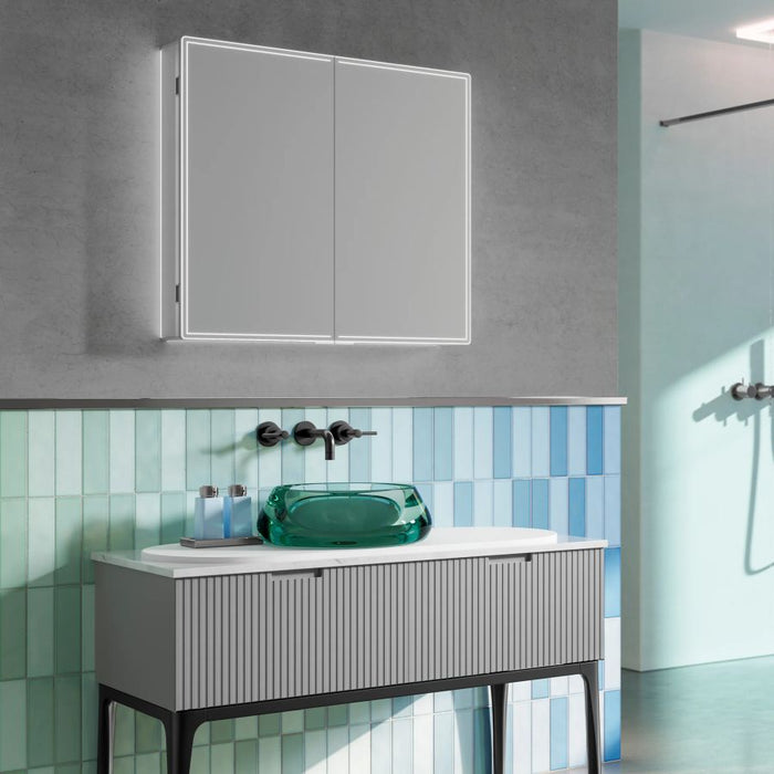 HiB Isoe 50cm Aluminium Bathroom Cabinet - 54300