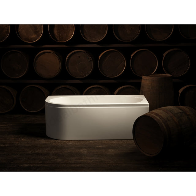 1700 x 800mm Carronite Left Hand Bath White - 02218