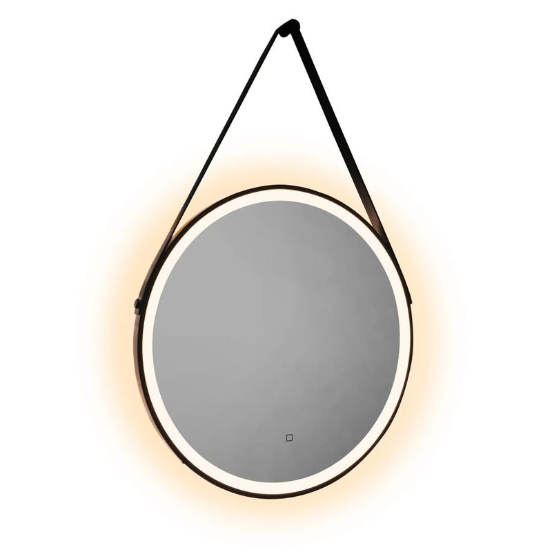 HiB Solstice 80cm LED Illuminated Bathroom Mirror - Black - 79520800