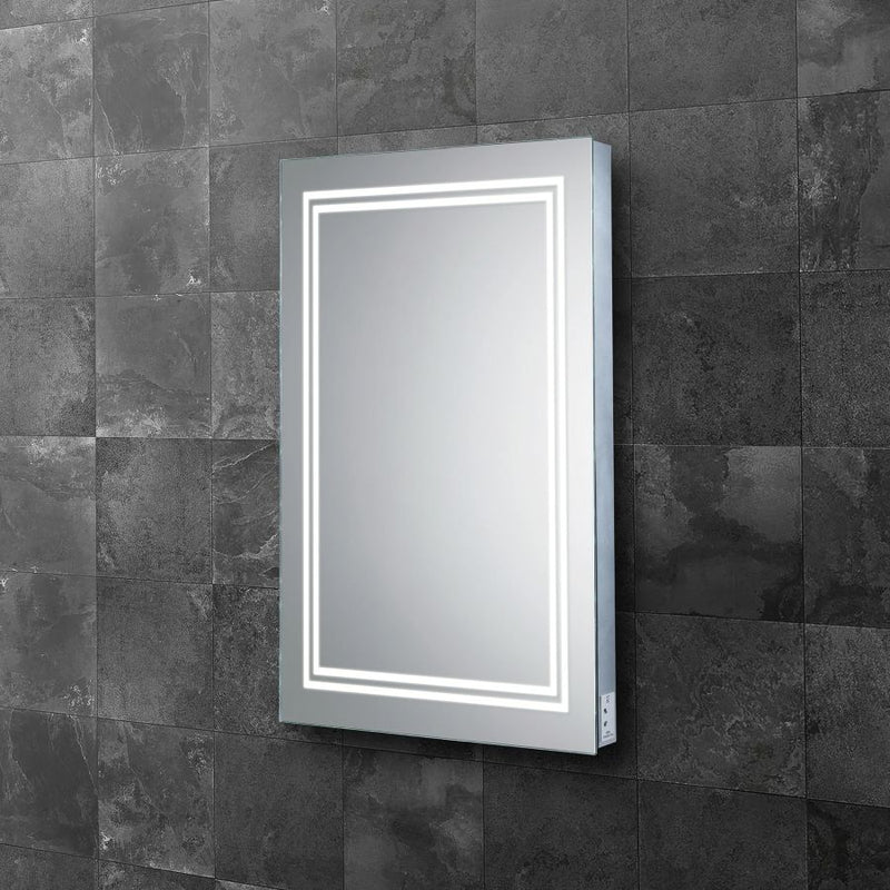 HiB Boundary 60cm LED Border Bathroom Mirror - 79540600