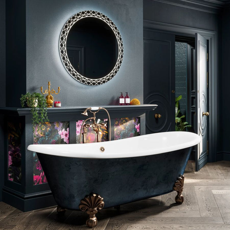 HiB Bellus 60cm Round Illuminated Bathroom Mirror - 79580100