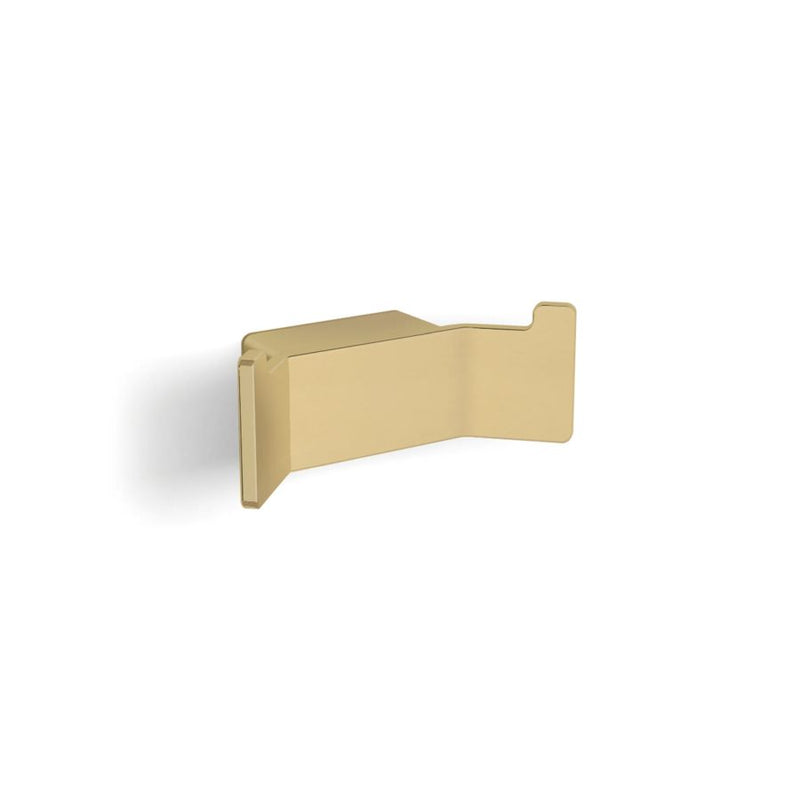 HiB Atto Robe Hook - Brushed Brass - ACATBB02