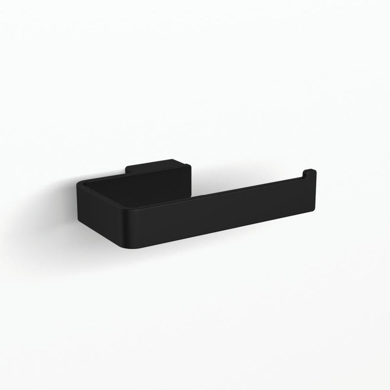 HiB Atto Toilet Roll Holder - Black - ACATBK01