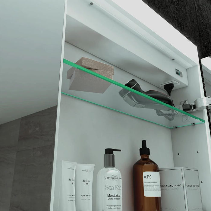 HiB Apex 50cm LED Bathroom Charging Cabinet - 47000