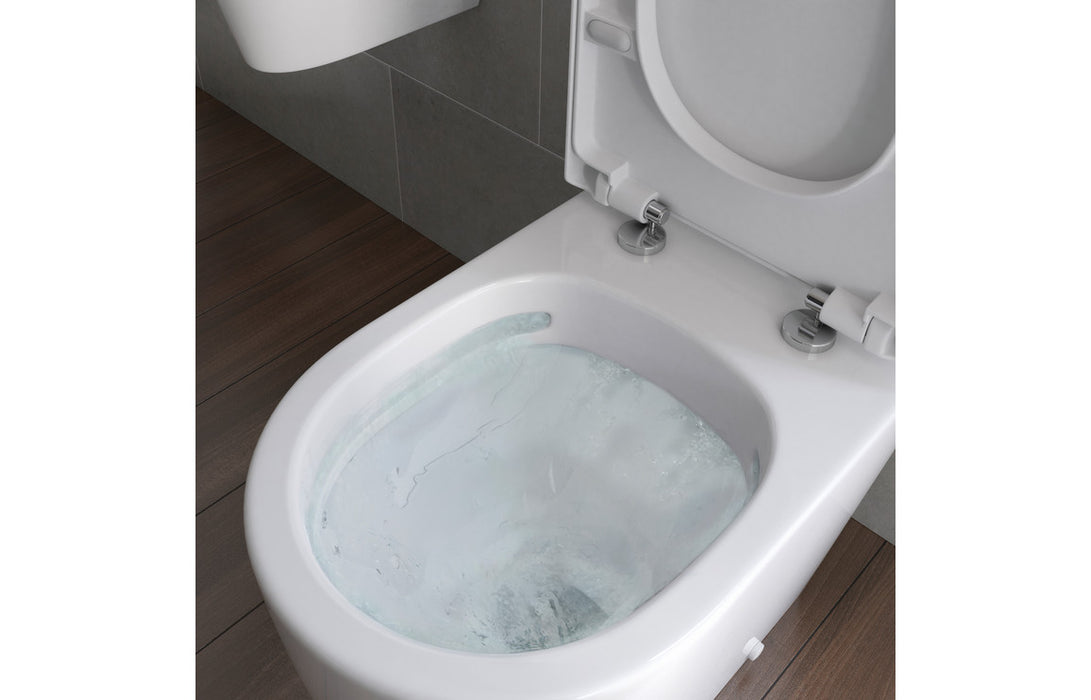 Briton Rimless Back To Wall Comfort Height WC & Soft Close Seat