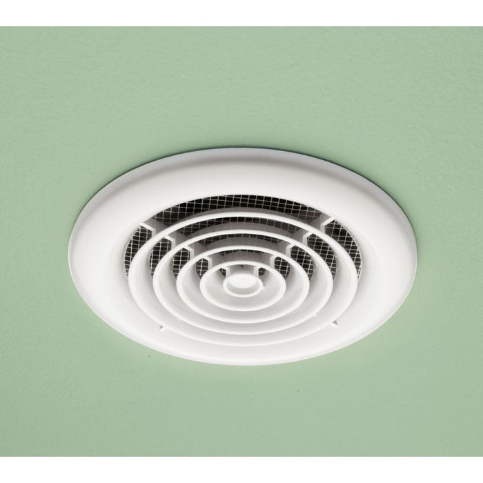 HiB Cyclone Wet Room Inline Fan - White, Non Illuminated - 33300