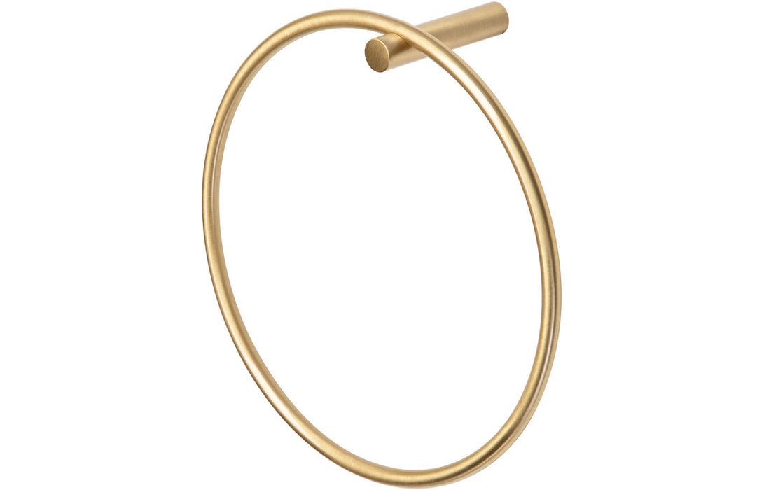 Bergamo Towel Ring - Brushed Brass