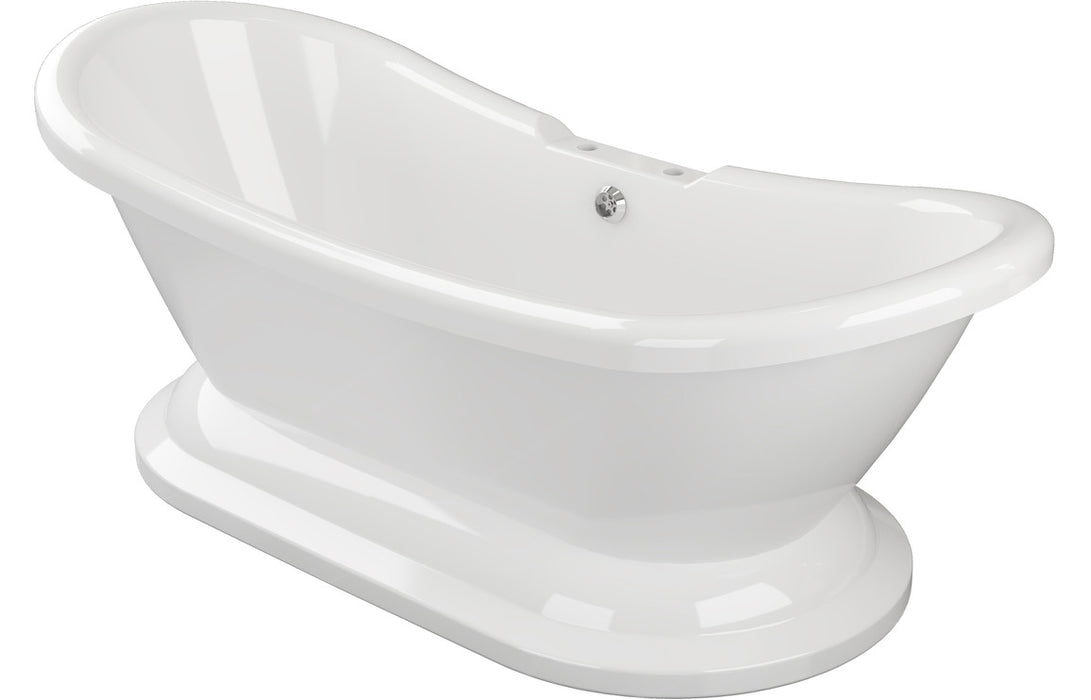 Veronia Freestanding 1760x700x720mm 2TH Bath w/Base - White