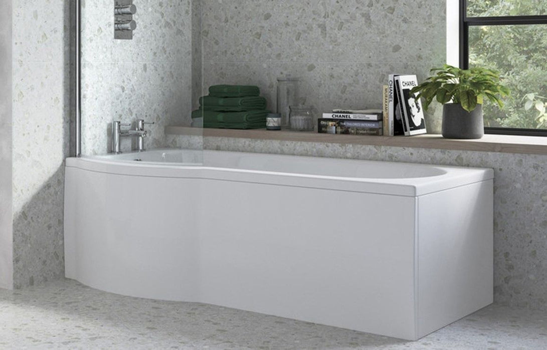 1700mm P Shape Bath Front Panel - White