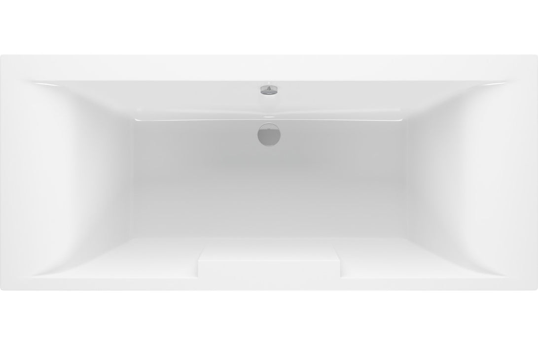 Parma Deluxe Square Double Ended 1700x750x550mm 0TH Bath w/Legs