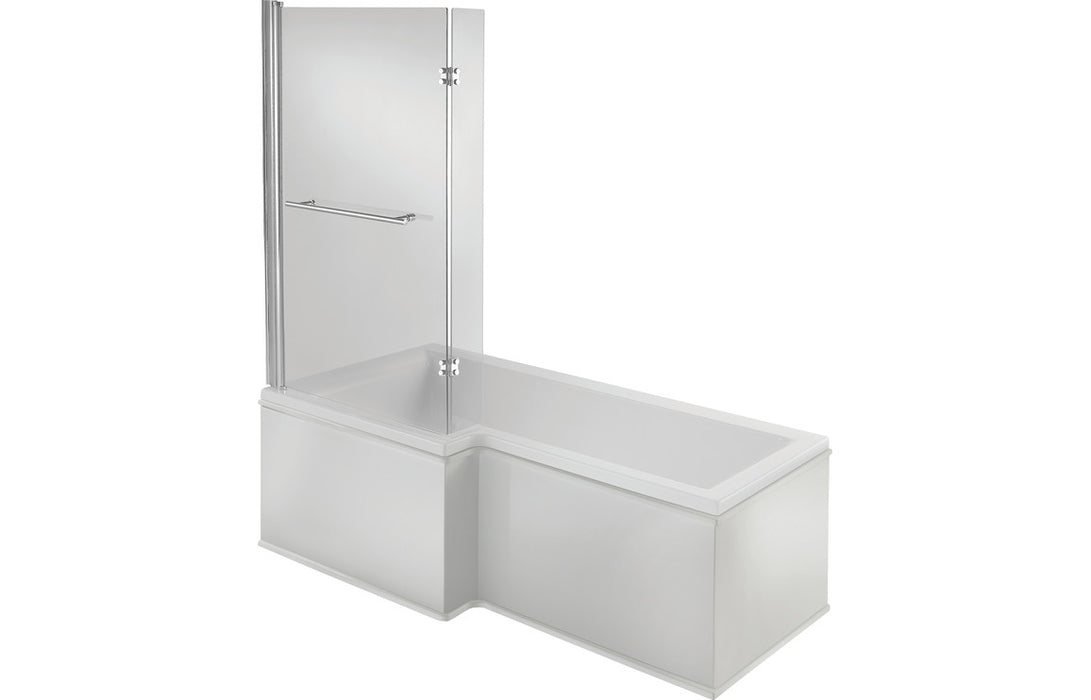 Perugia L Shape 1700x850x560mm 0TH Shower Bath Pack (LH)