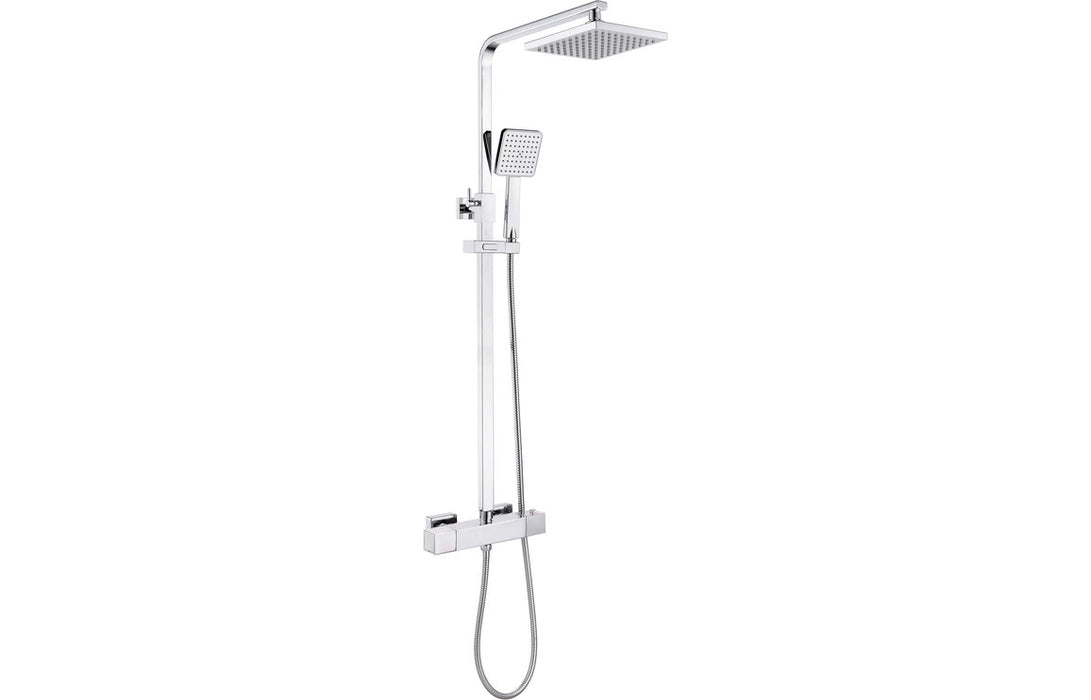 Overton Cool-Touch Thermostatic Mixer Shower w/Riser & Overhead Kit