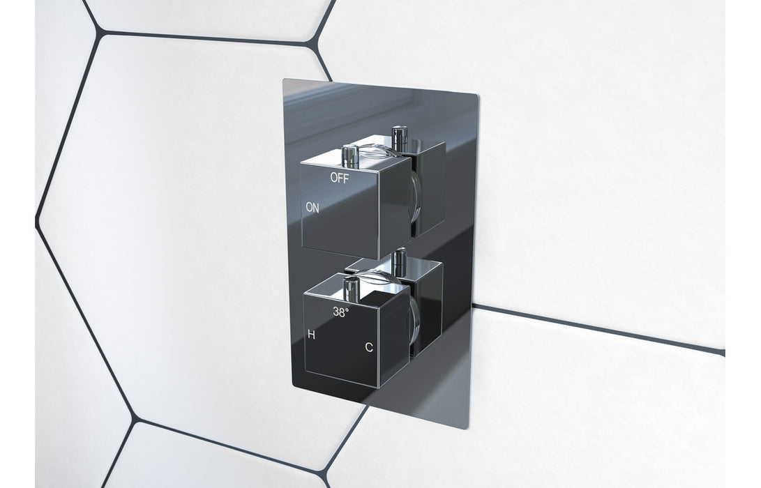 Talbot Thermostatic Two Outlet Triple Shower Valve