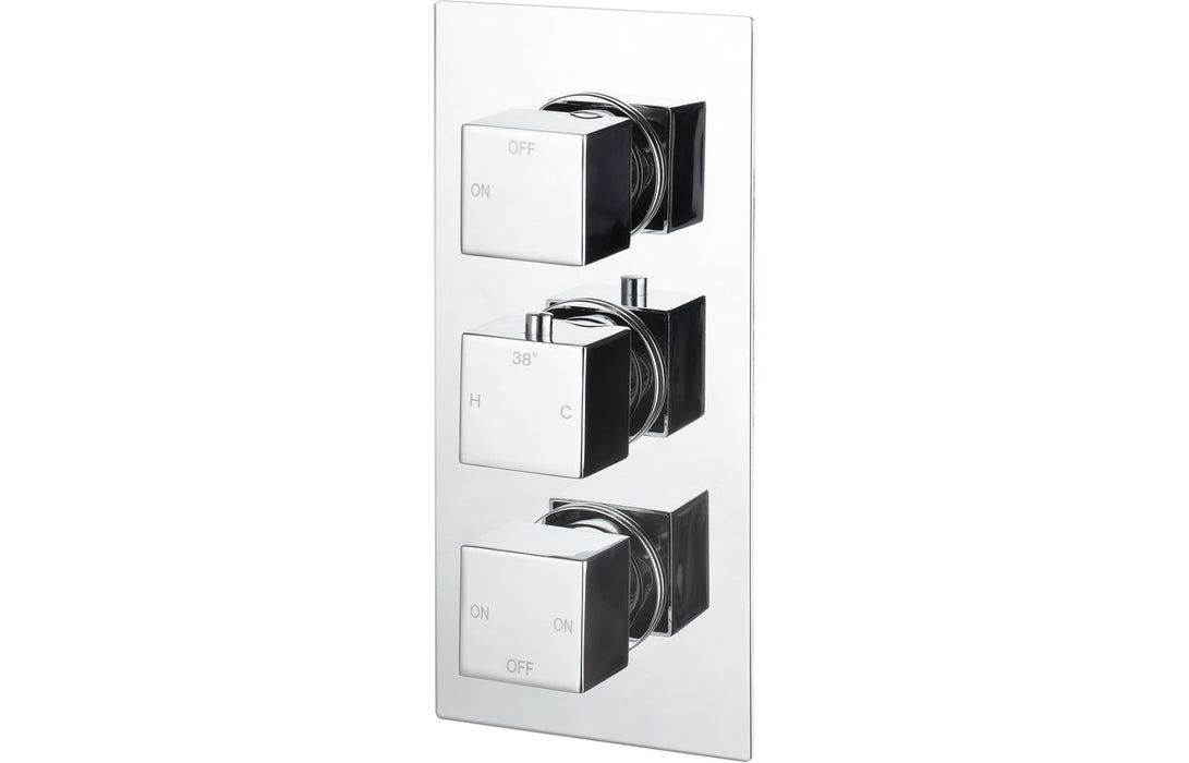 Talbot Thermostatic Three Outlet Triple Shower Valve