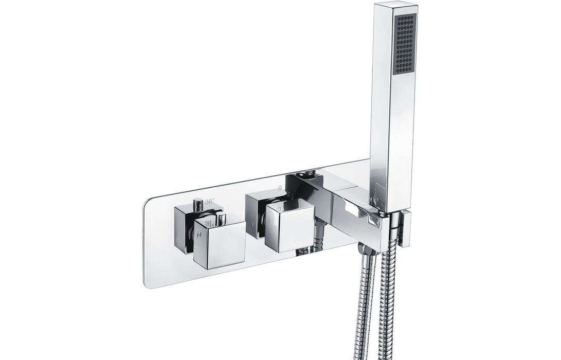 Swansea Thermostatic Two Outlet Shower Valve w/Handset