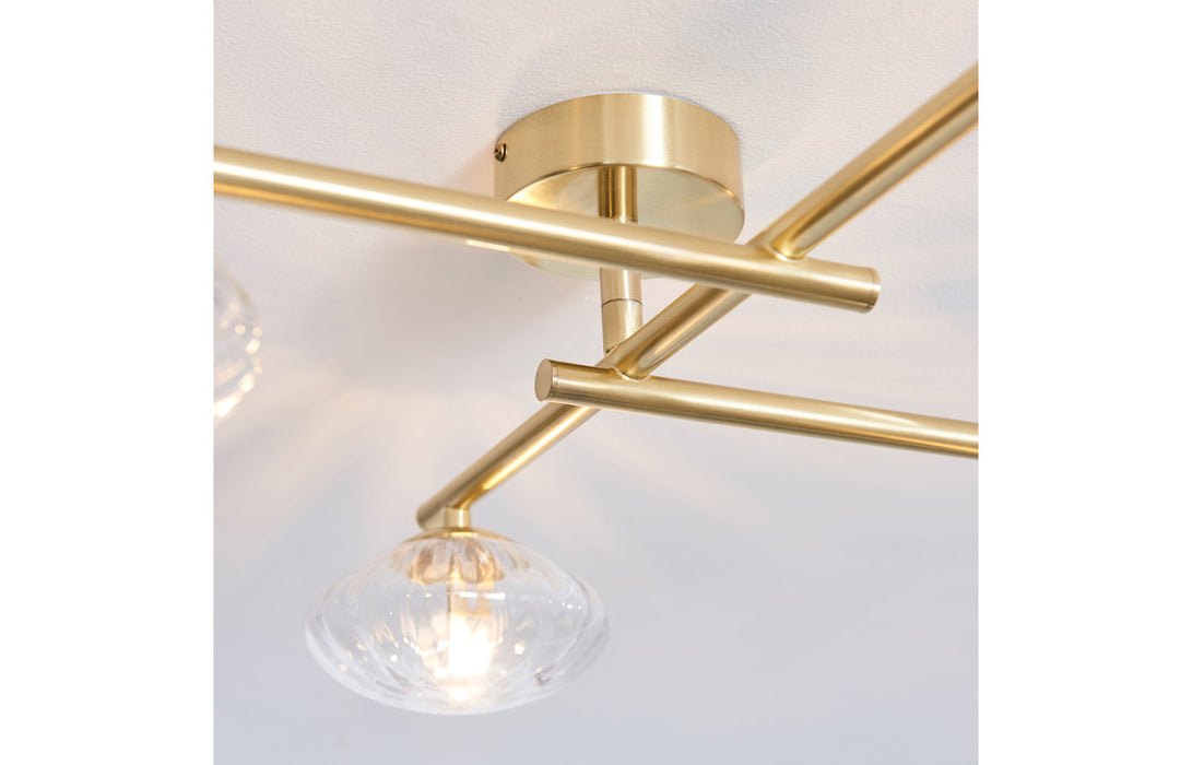 Sassari Ceiling Light - Brushed Brass