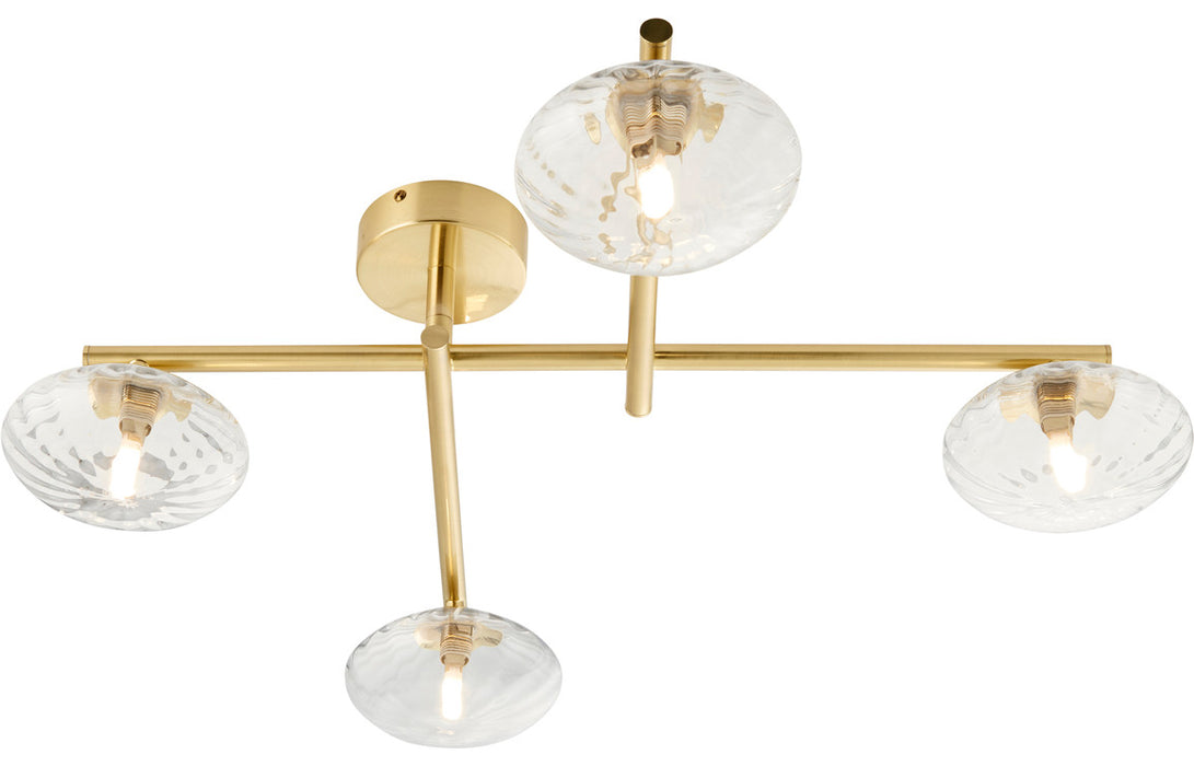 Sassari Ceiling Light - Brushed Brass