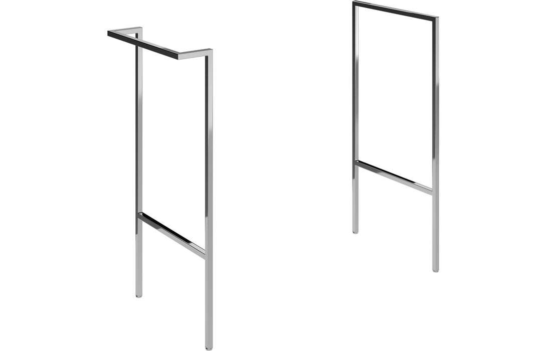 Marche Optional Frame with Integrated Towel Rail - Chrome