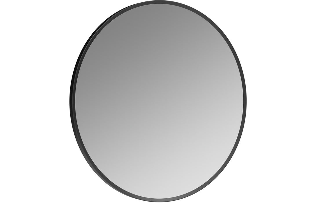 Trapani 600mm Round Mirror - Matt Black
