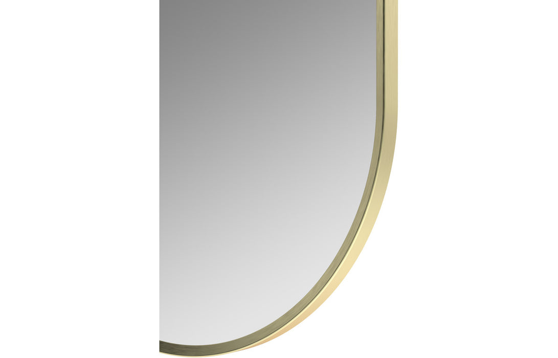 Trapani 800x400mm Oblong Mirror - Brushed Brass
