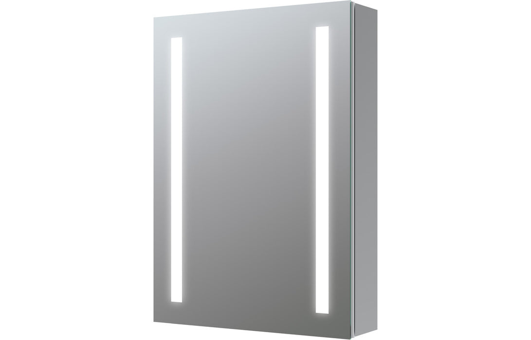 Savona 500mm 1 Door Front-Lit LED Mirror Cabinet