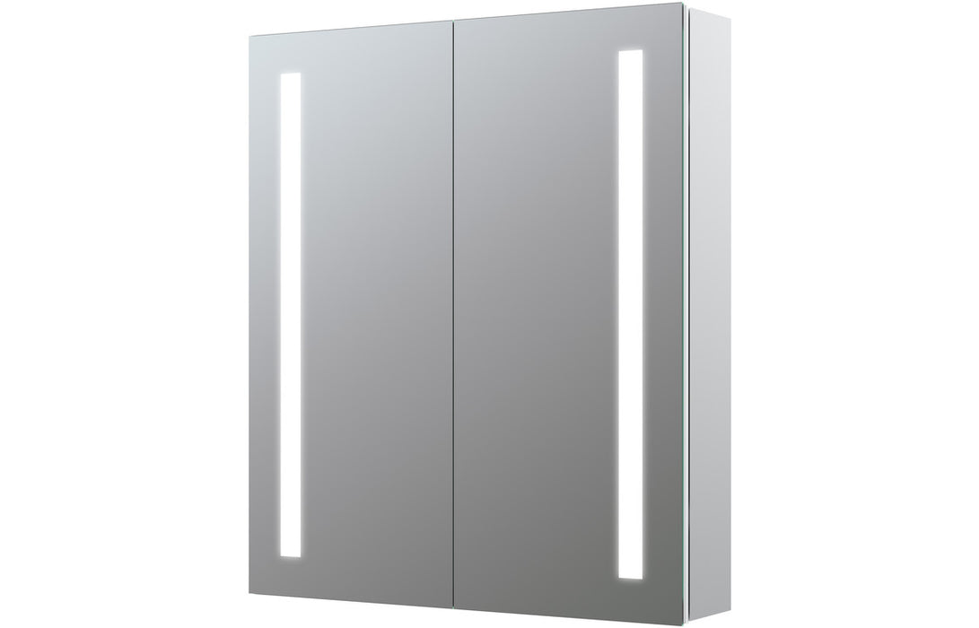 Savona 600mm 2 Door Front-Lit LED Mirror Cabinet