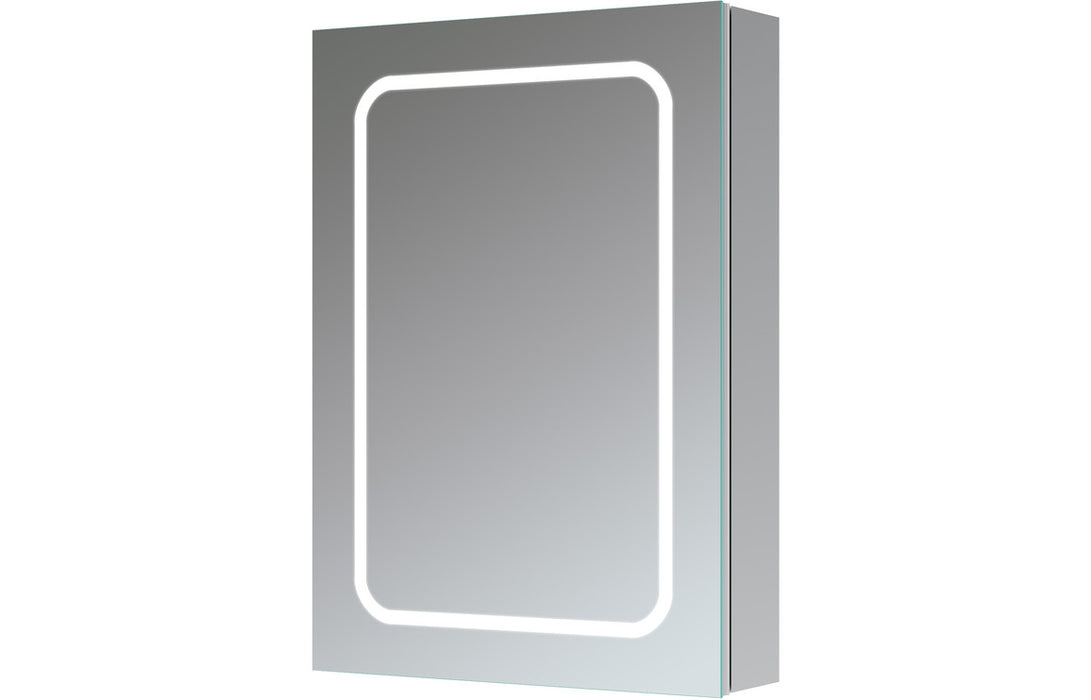 Legnano 500mm 1 Door Front-Lit LED Mirror Cabinet