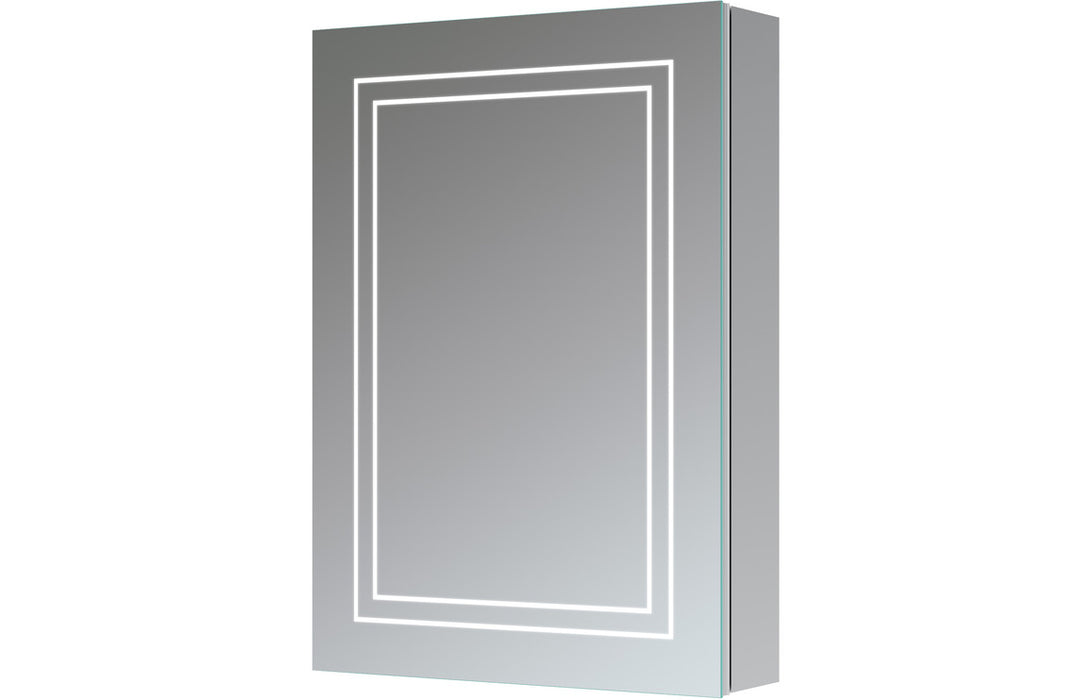 Velletri 500mm 1 Door Front-Lit LED Mirror Cabinet