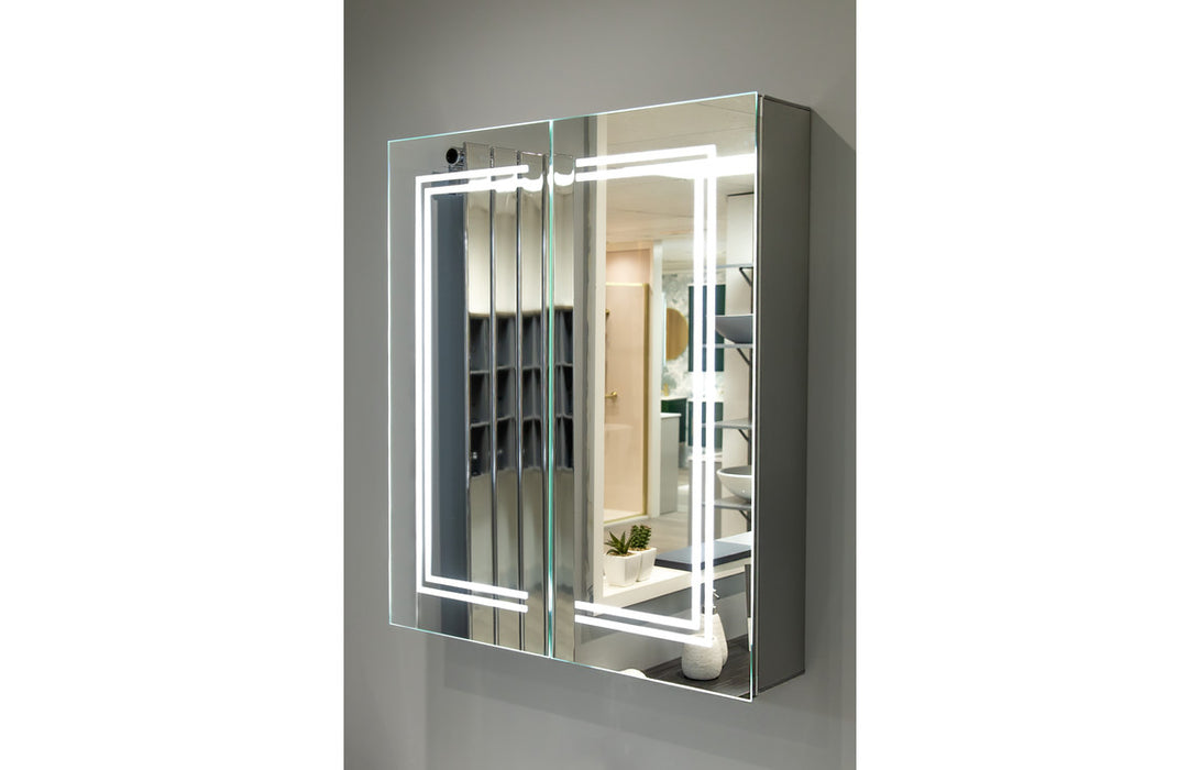 Velletri 600mm 2 Door Front-Lit LED Mirror Cabinet