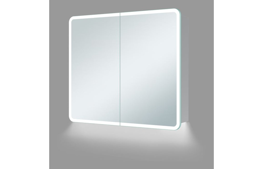 Lucca 600mm 2 Door LED Mirrored Cabinet